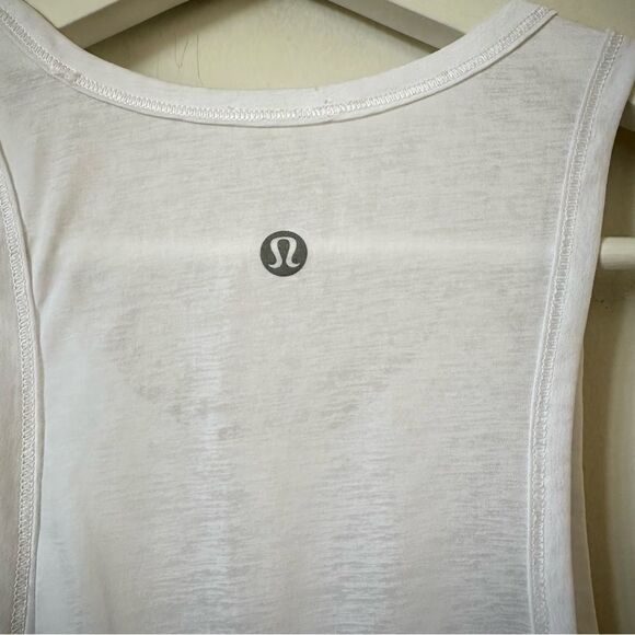 Lululemon All Tied Up Tank in Heathered White - Picture 6 of 7